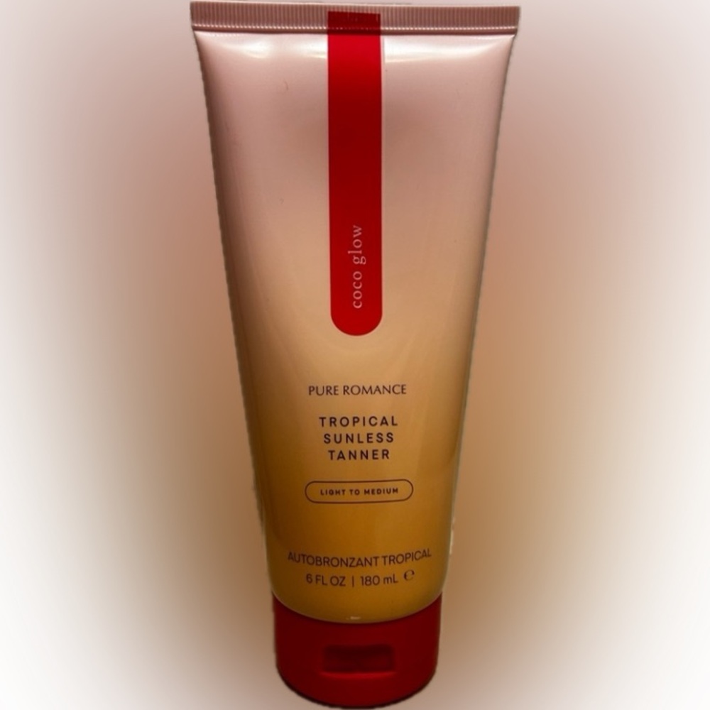 NWT Pure Romance Coco Glow Tropical Sunless Tanner 6 fl oz.  Light to Me…